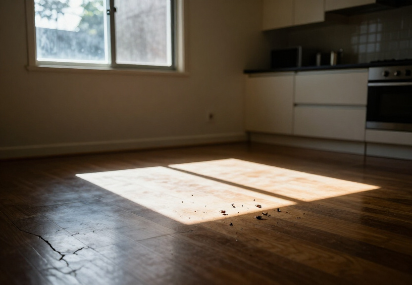 Termite damage in a Colyton home before treatment